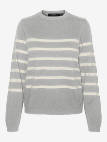 Vero Moda VMSABA Pullover -Light Grey Melange - 10309324