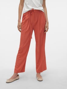 Vero Moda VMKRISTEL High waist Trousers -Burnt Sienna - 10309337