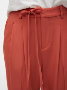 Vero Moda VMKRISTEL High waist Trousers -Burnt Sienna - 10309337