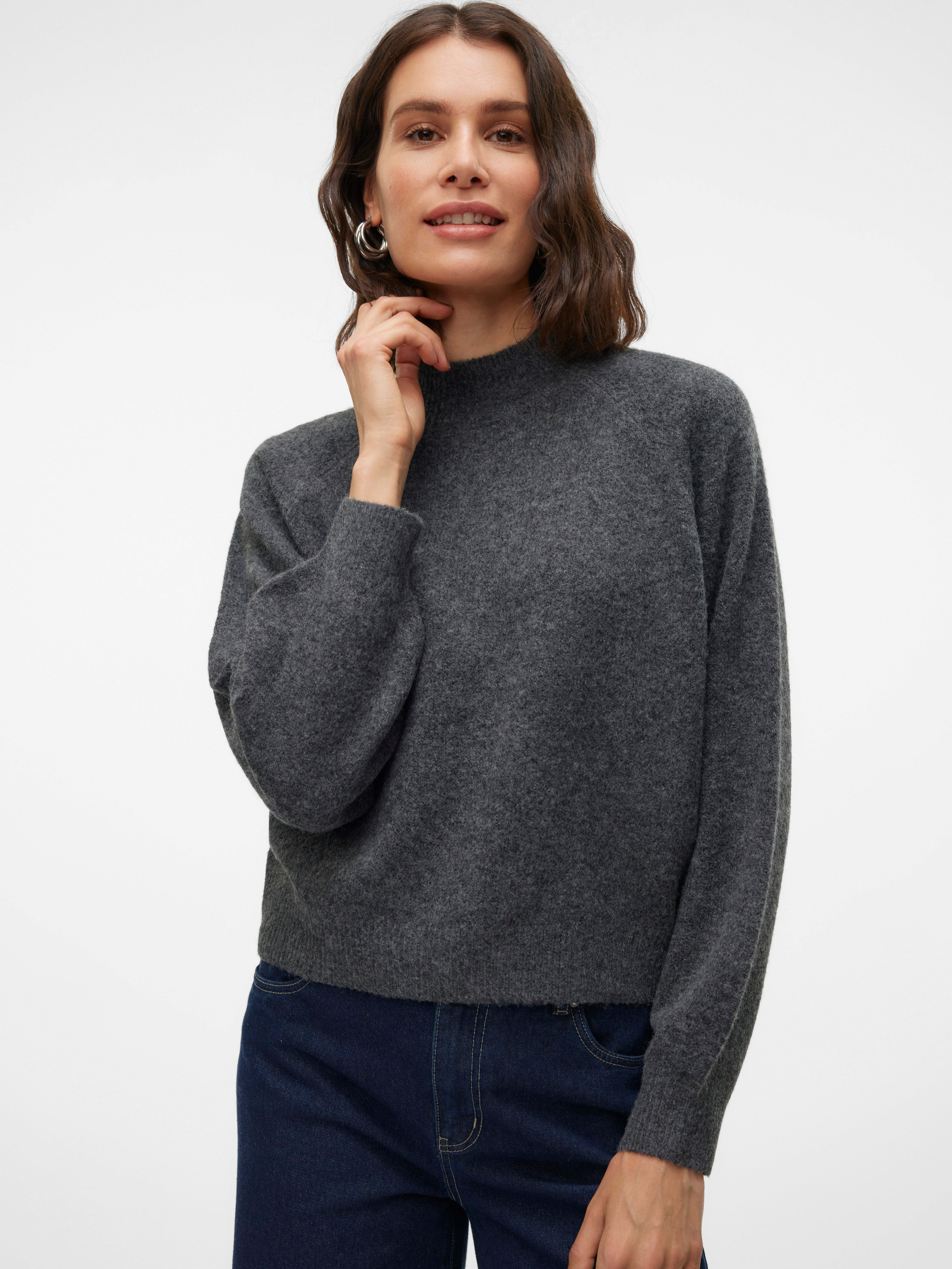 Bestseller / Damen-Strick / VMARIA ART LS HIGH-NECK PULLOVER GA