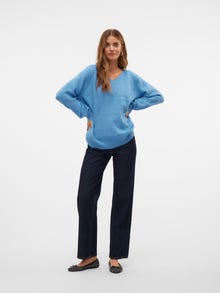 Vero Moda VMLEAF Pullover -Blue Jasper - 10309434