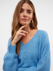 Vero Moda VMLEAF Pullover -Blue Jasper - 10309434