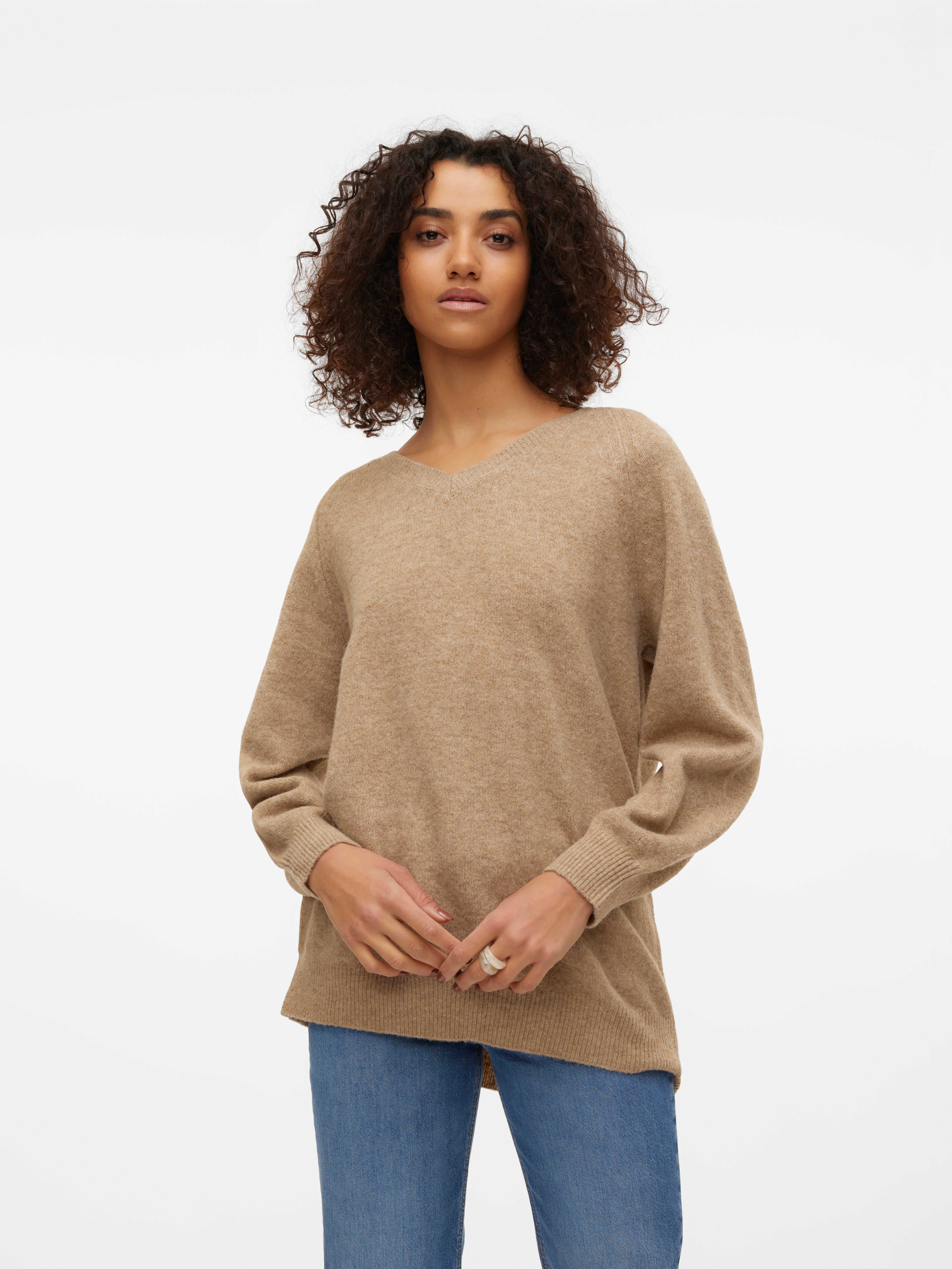 VMLEAF Pullover | Hellbraun | Vero Moda®