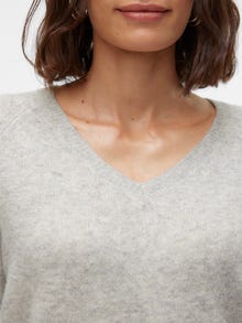 Vero Moda VMLEAF Neulepuserot -Light Grey Melange - 10309434