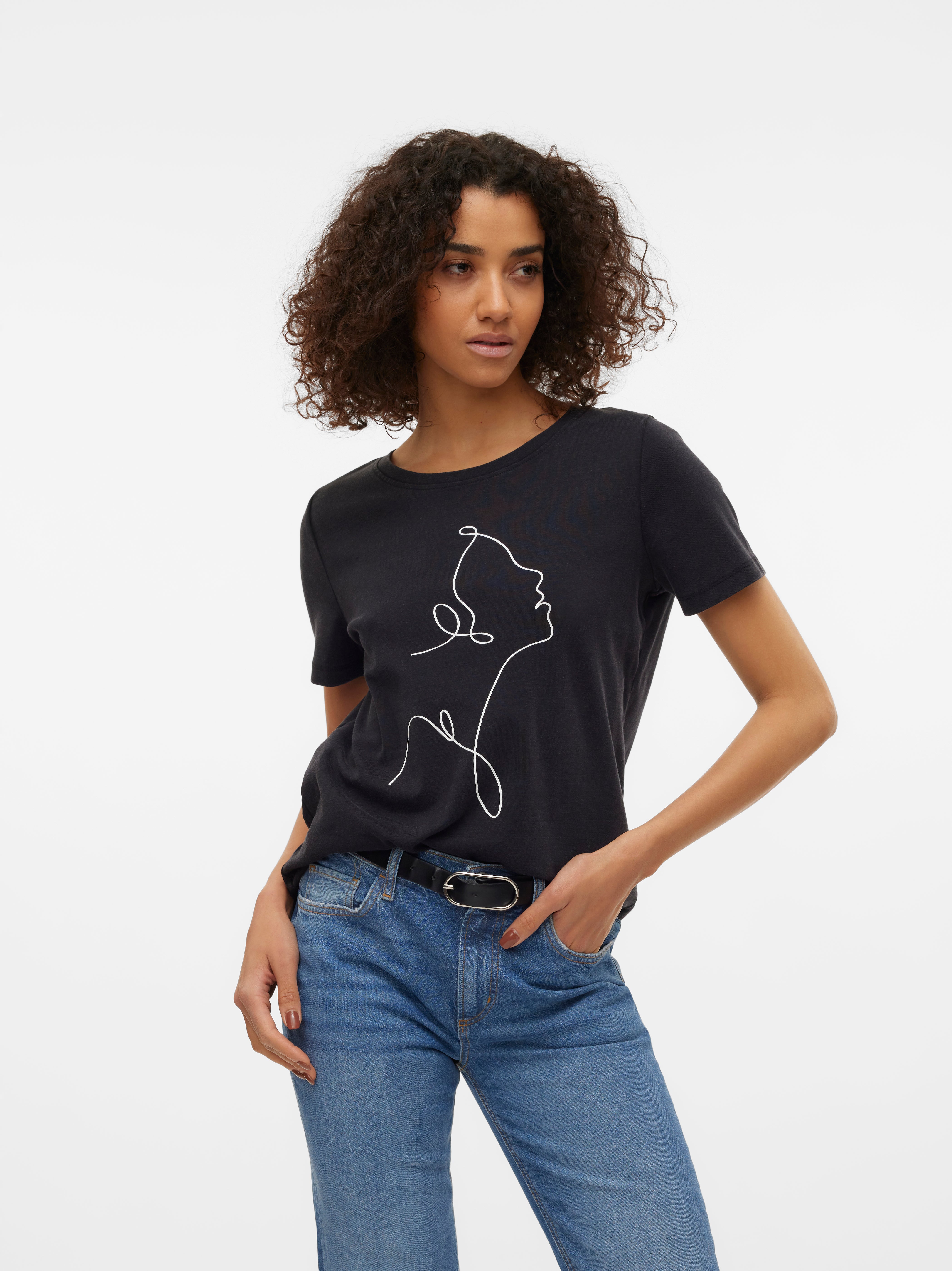 VMMERLE T Shirt Black Vero Moda