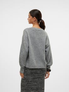 Vero Moda VMJUPITER Pullover -Medium Grey Melange - 10309603