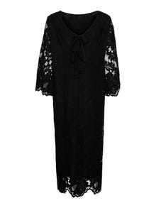 Vero Moda VMLUNA Lang kjole -Black - 10309631