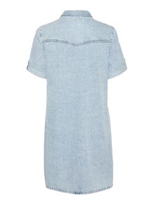 Vero Moda VMJENNIE Kort kjole -Light Blue Denim - 10309665