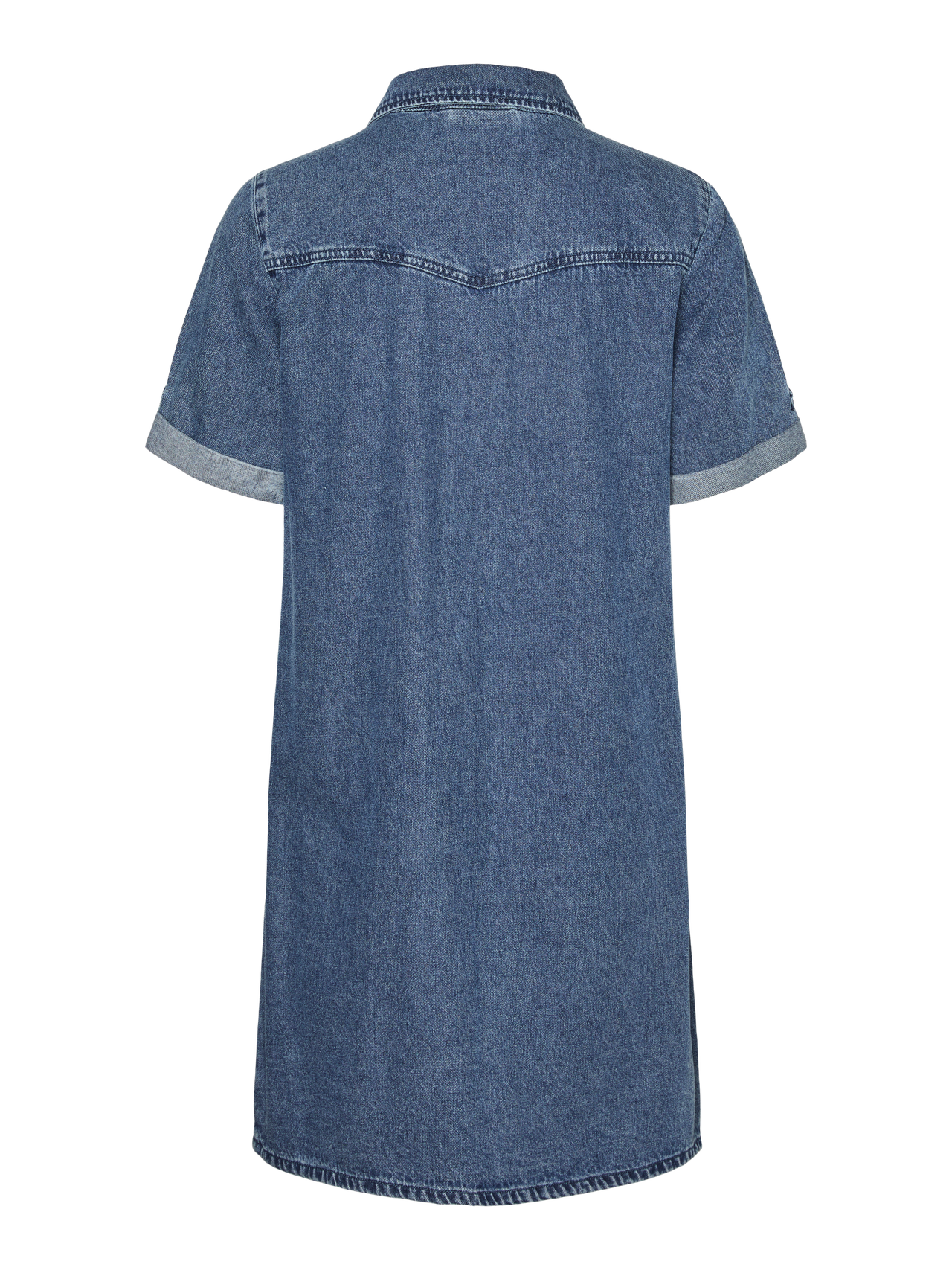 Vero Moda VMJENNIE Kurzes Kleid -Medium Blue Denim - 10309665
