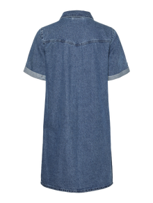 Vero Moda VMJENNIE Vestido corto -Medium Blue Denim - 10309665