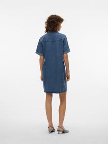 Vero Moda VMJENNIE Robe courte -Medium Blue Denim - 10309665