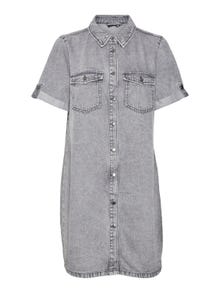 Vero Moda VMJENNIE Korte jurk -Medium Grey Denim - 10309665