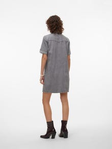 Vero Moda VMJENNIE Kort klänning -Medium Grey Denim - 10309665