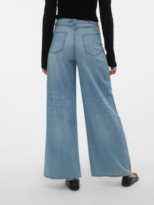 Vero Moda VMANNET Mid Rise Weit geschnitten Jeans -Light Blue Denim - 10309668