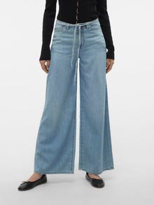 Vero Moda VMANNET Mid rise Wide Fit Jeans -Light Blue Denim - 10309668