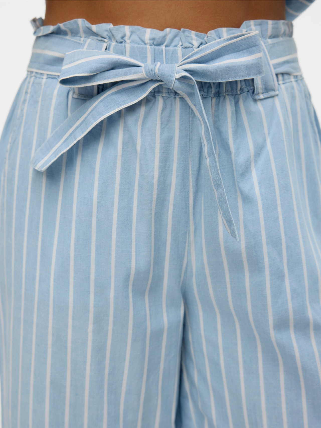 Vero Moda VMXENIA Tiro alto Pantalones -Light Blue Denim - 10309730