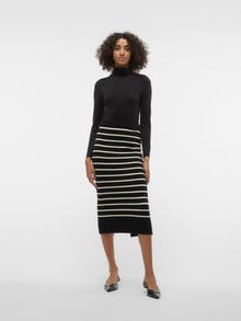 Vero Moda VMSABA Średnia talia Spódnica midi -Black - 10309744