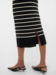 Vero Moda VMSABA Średnia talia Spódnica midi -Black - 10309744