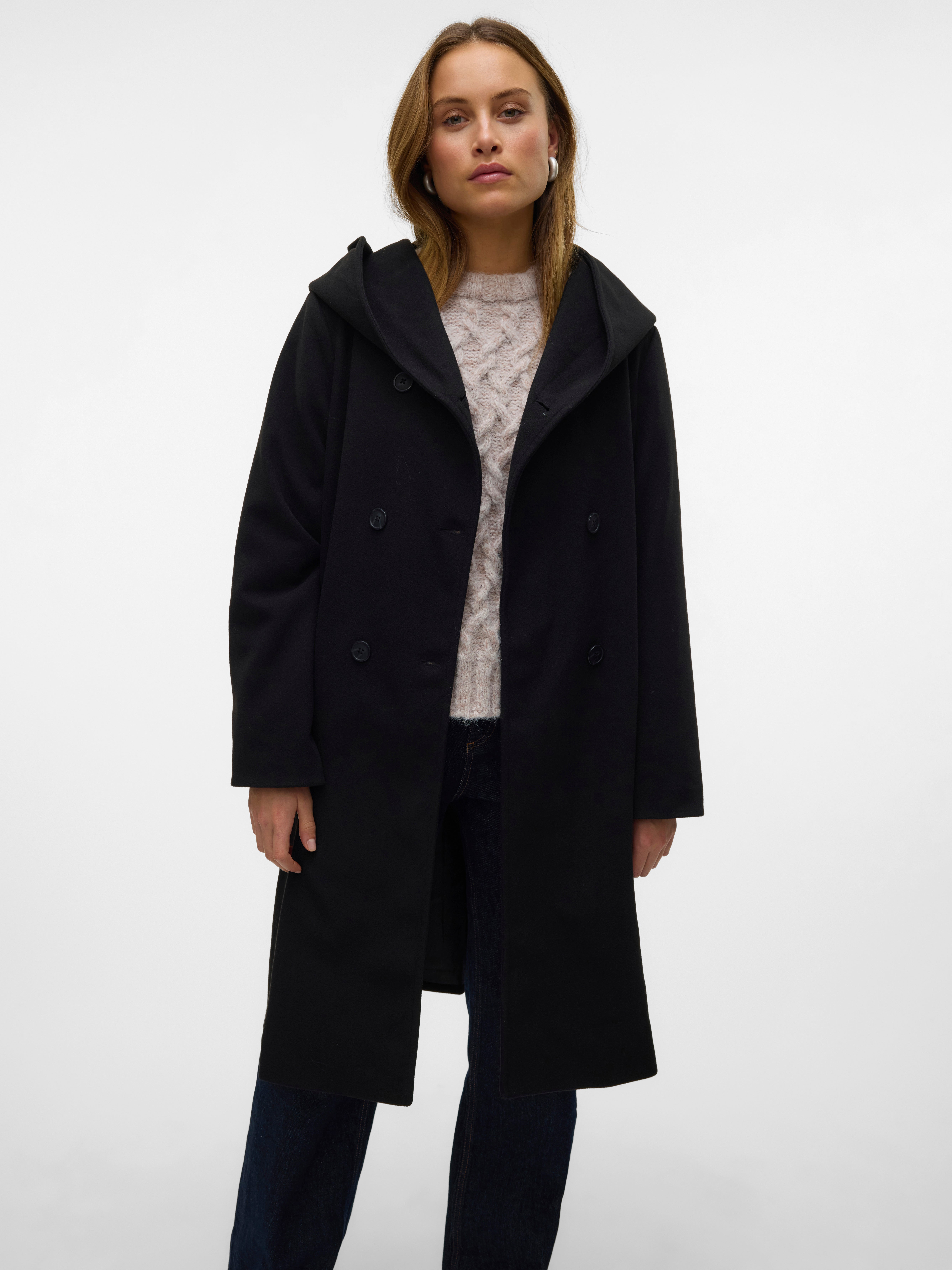 Manteau noir vero discount moda