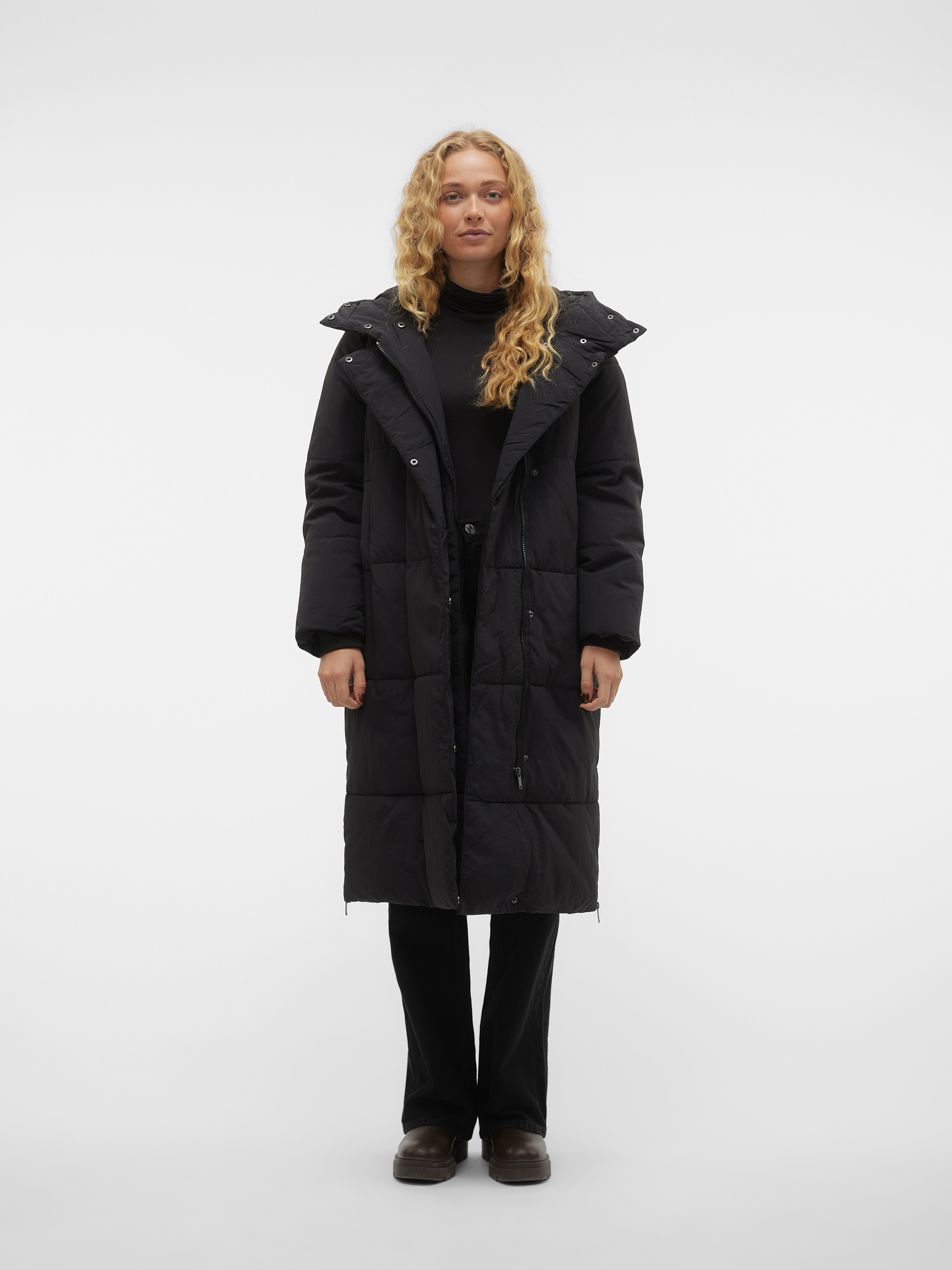 Manteau noir vero moda hot sale