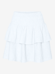 Vero Moda VMLUNA Høy midje Kort skjørt -Bright White - 10309768