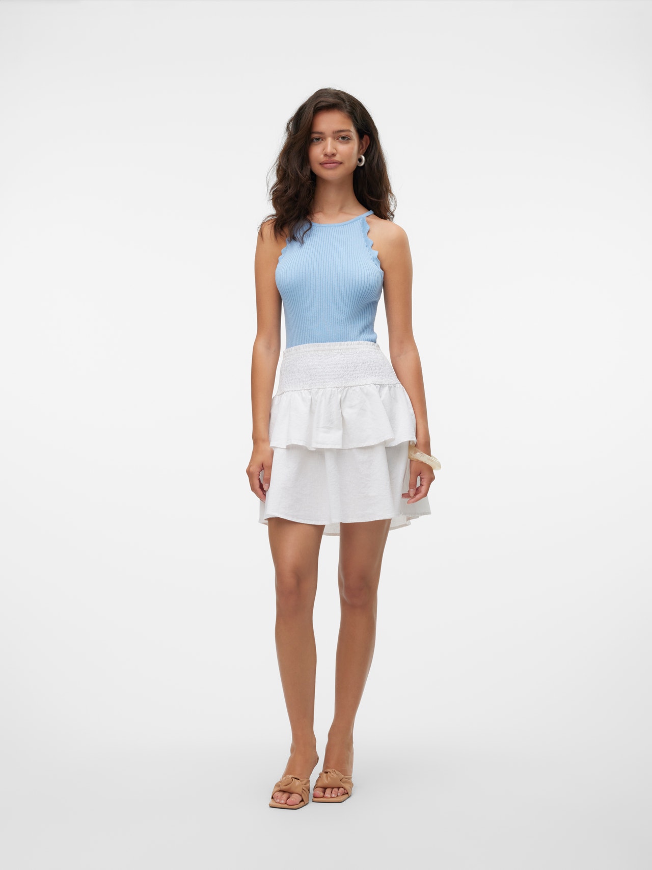 Vero Moda VMLUNA Short Skirt -Bright White - 10309768