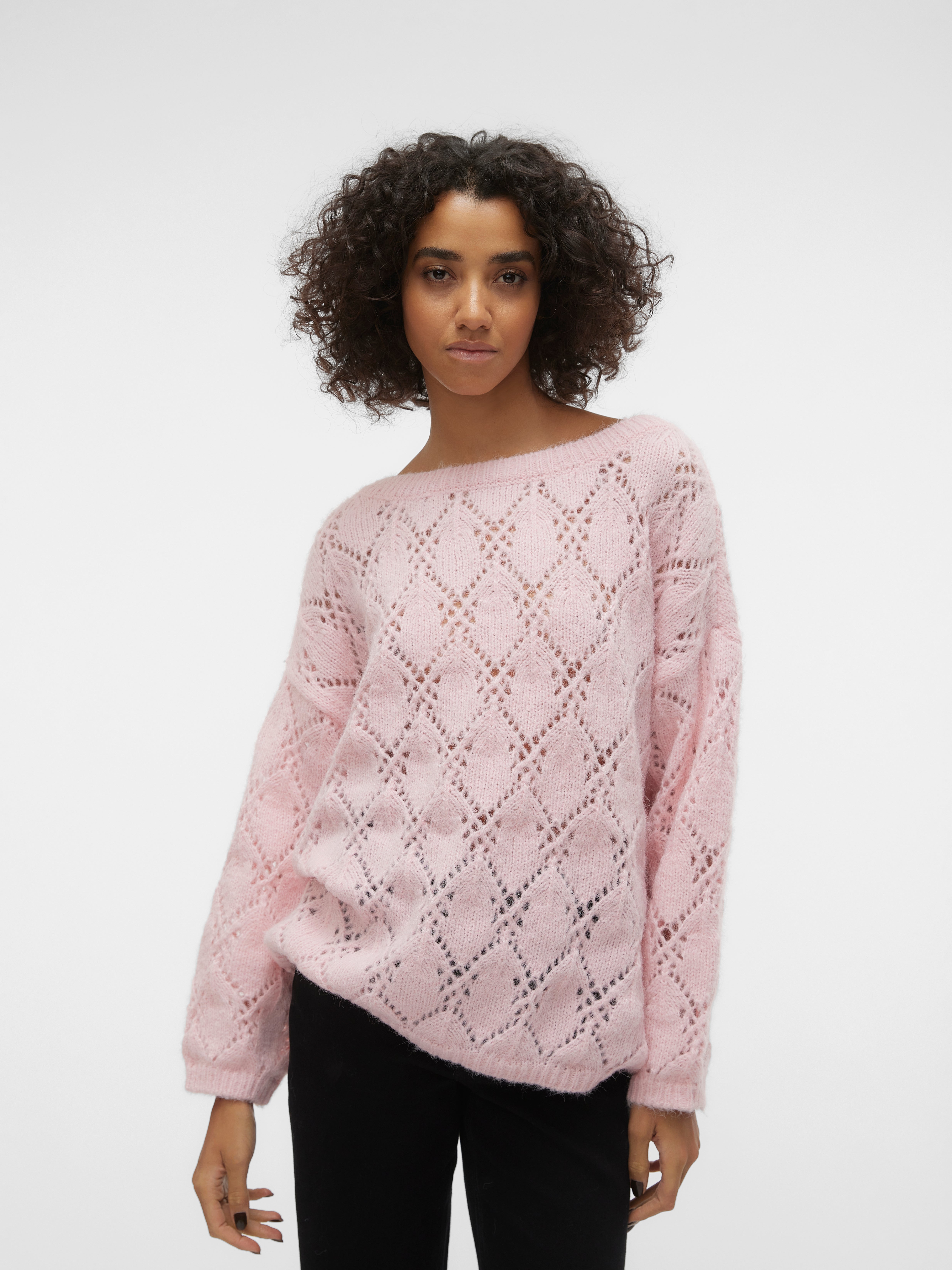 Step by Step Space Neon Pull-Over Rose