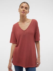 Vero Moda VMEDDIE Pullover -Marsala - 10309836