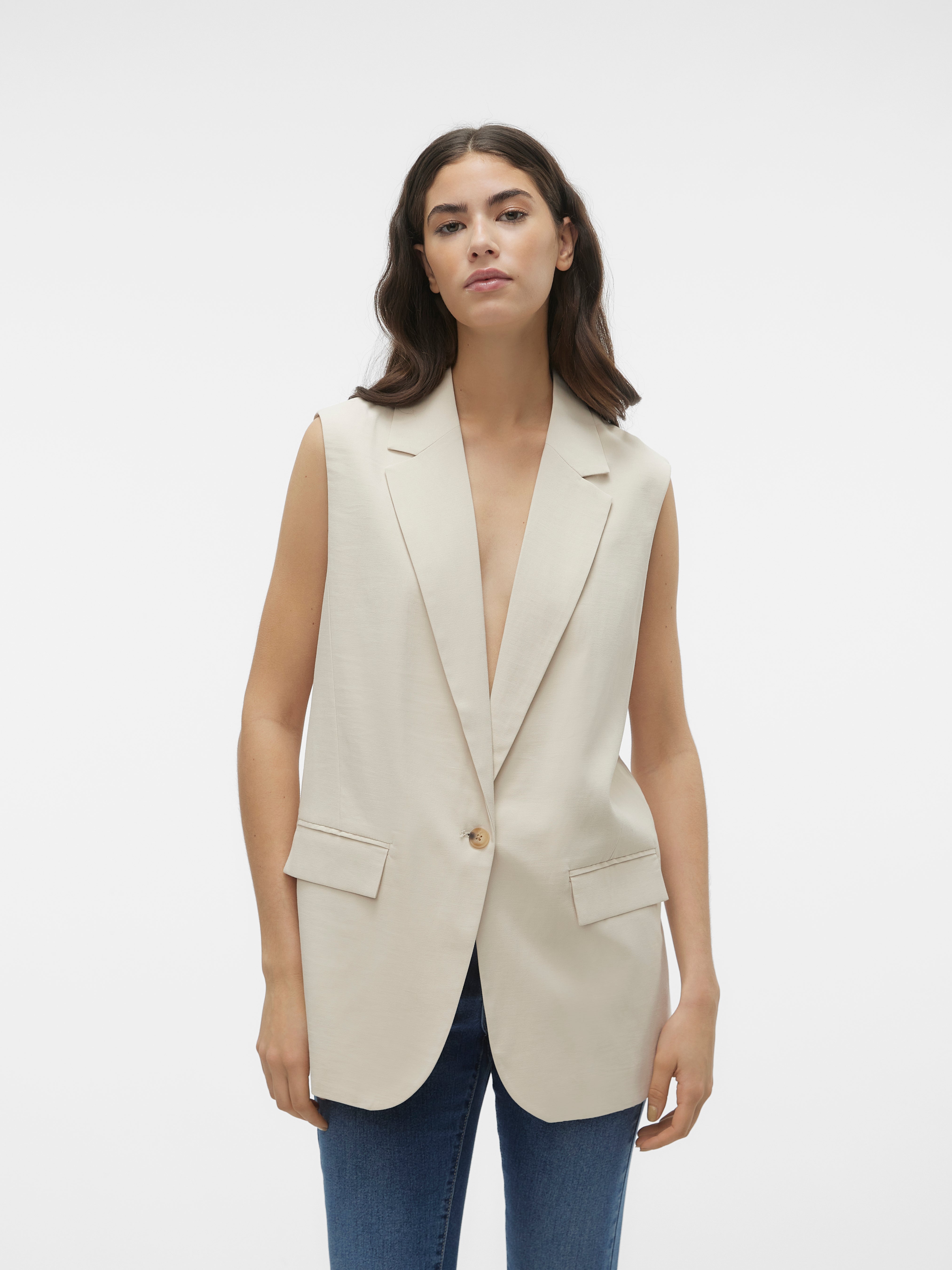 VMCARMEN Anzugweste | Hellgrau | Vero Moda®