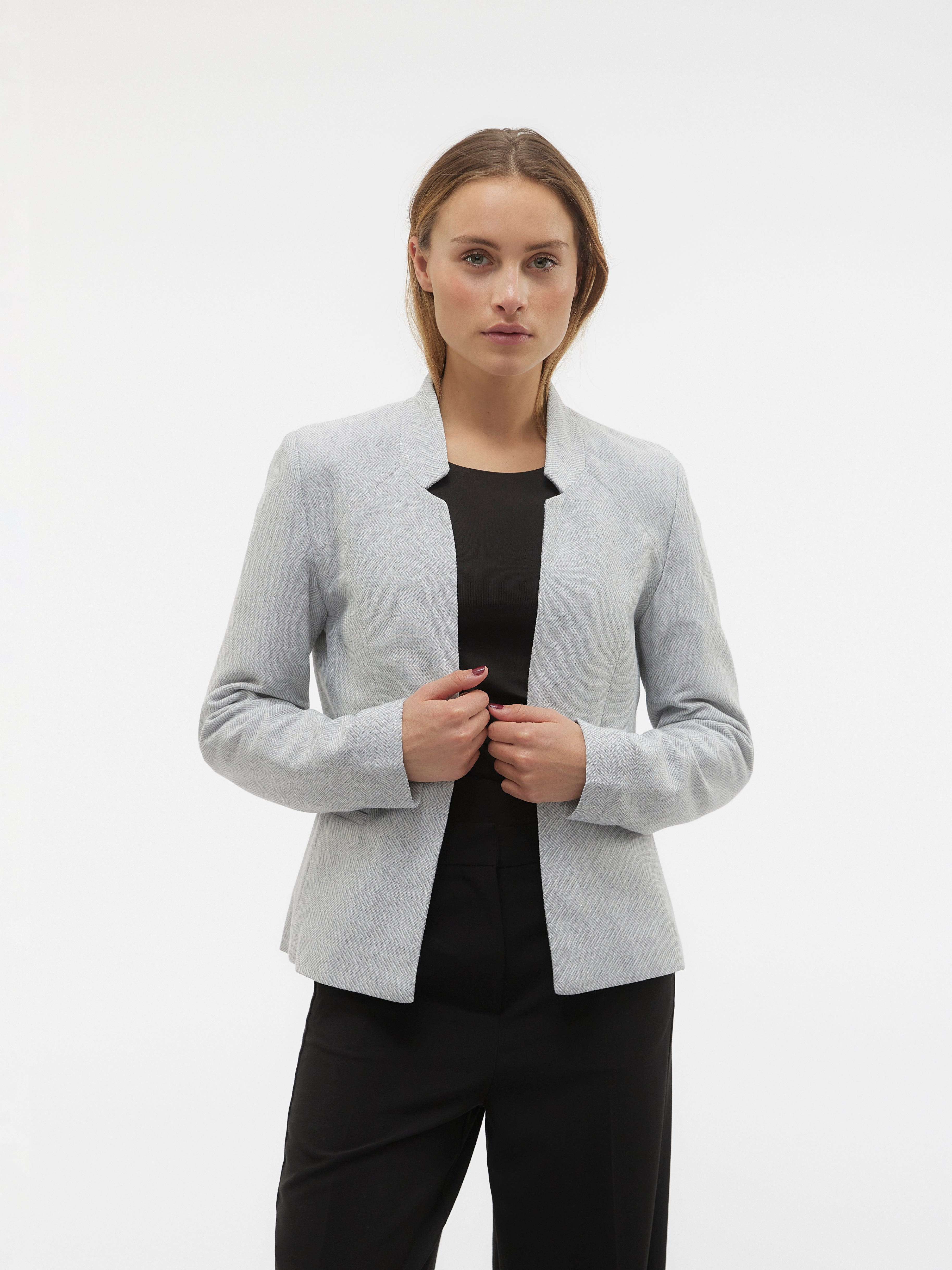 Light grey hot sale blazer womens