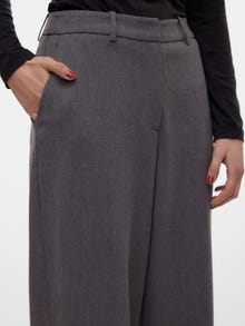 Vero Moda VMMELINA Høyt snitt Bukser -Dark Grey Melange - 10309879