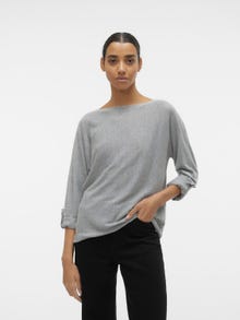 Vero Moda VMAPOLINA Sweter -Light Grey Melange - 10309903