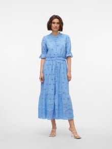 Vero Moda VMAVALON Lång klänning -Cornflower Blue - 10309934
