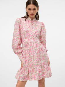 Vero Moda VMTHEKLA Kort klänning -Sachet Pink - 10309936