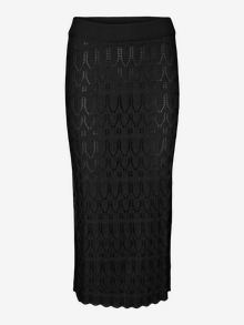 Vero Moda VMFABIENNE Vita alta Gonna lunga -Black - 10309955
