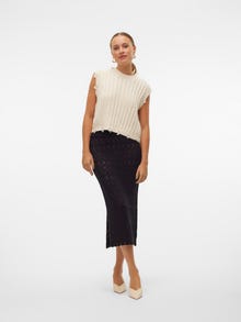 Vero Moda VMFABIENNE Vita alta Gonna lunga -Black - 10309955