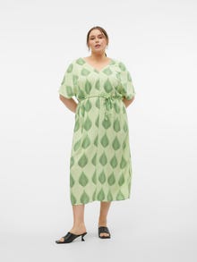 Vero Moda VMCTULA Lange jurk -Paradise Green - 10310002