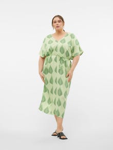 Vero Moda VMCTULA Lange jurk -Paradise Green - 10310002
