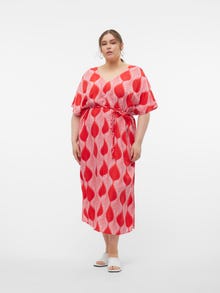 Vero Moda VMCTULA Long dress -Goji Berry - 10310002