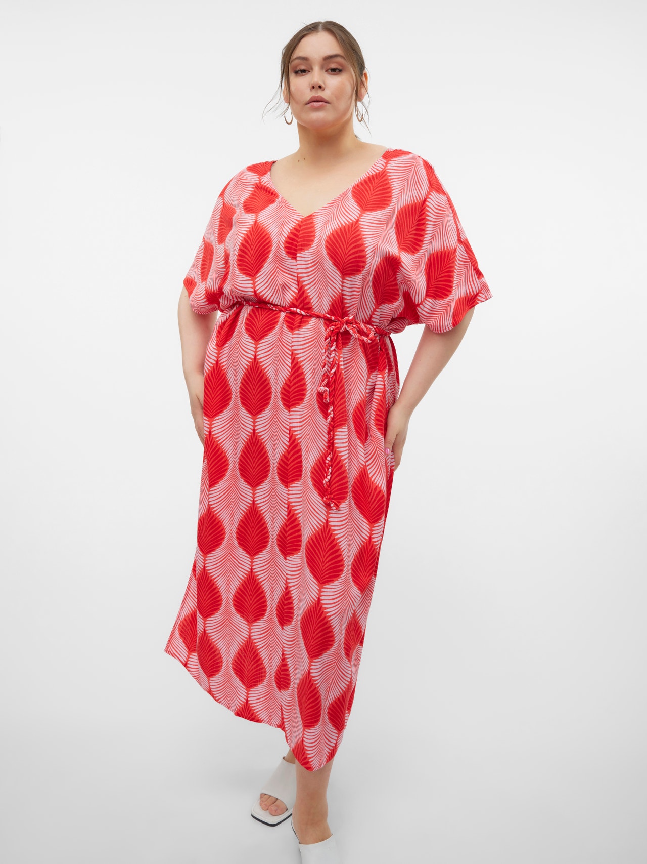 Vero Moda VMCTULA Long dress -Goji Berry - 10310002