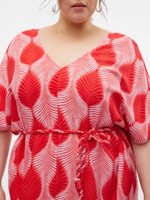 Vero Moda VMCTULA Long dress -Goji Berry - 10310002