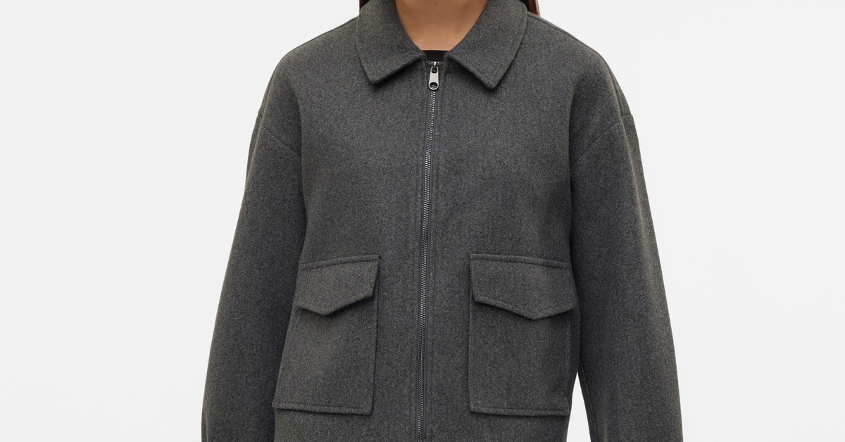 VERO MODA Vmfortunefrej Short Jacket GA Boo, Oatmeal/détails