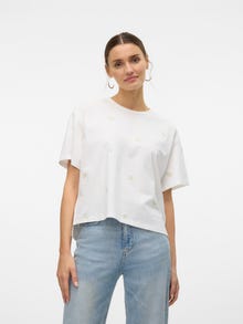 Vero Moda VMZORA T-Shirt -Snow White - 10310044