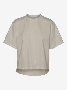 Vero Moda AWZORA T-Shirt -Silver Lining - 10310044