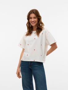 Vero Moda AWZORA T-shirt -Snow White - 10310044