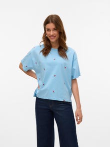 Vero Moda AWZORA T-shirt -Airy Blue - 10310044