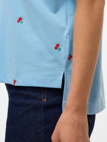 Vero Moda AWZORA T-Shirt -Airy Blue - 10310044