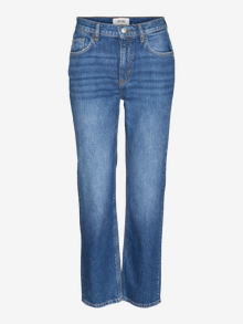 Vero Moda VMELIA Korkea vyötärö Straight fit Farkut -Medium Blue Denim - 10310068
