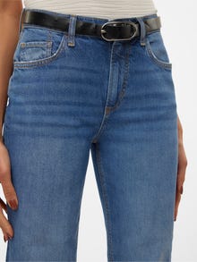 Vero Moda VMELIA Korkea vyötärö Straight fit Farkut -Medium Blue Denim - 10310068