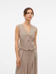 Vero Moda VMLUCY Stijlvol gilet -Taupe Gray - 10310071